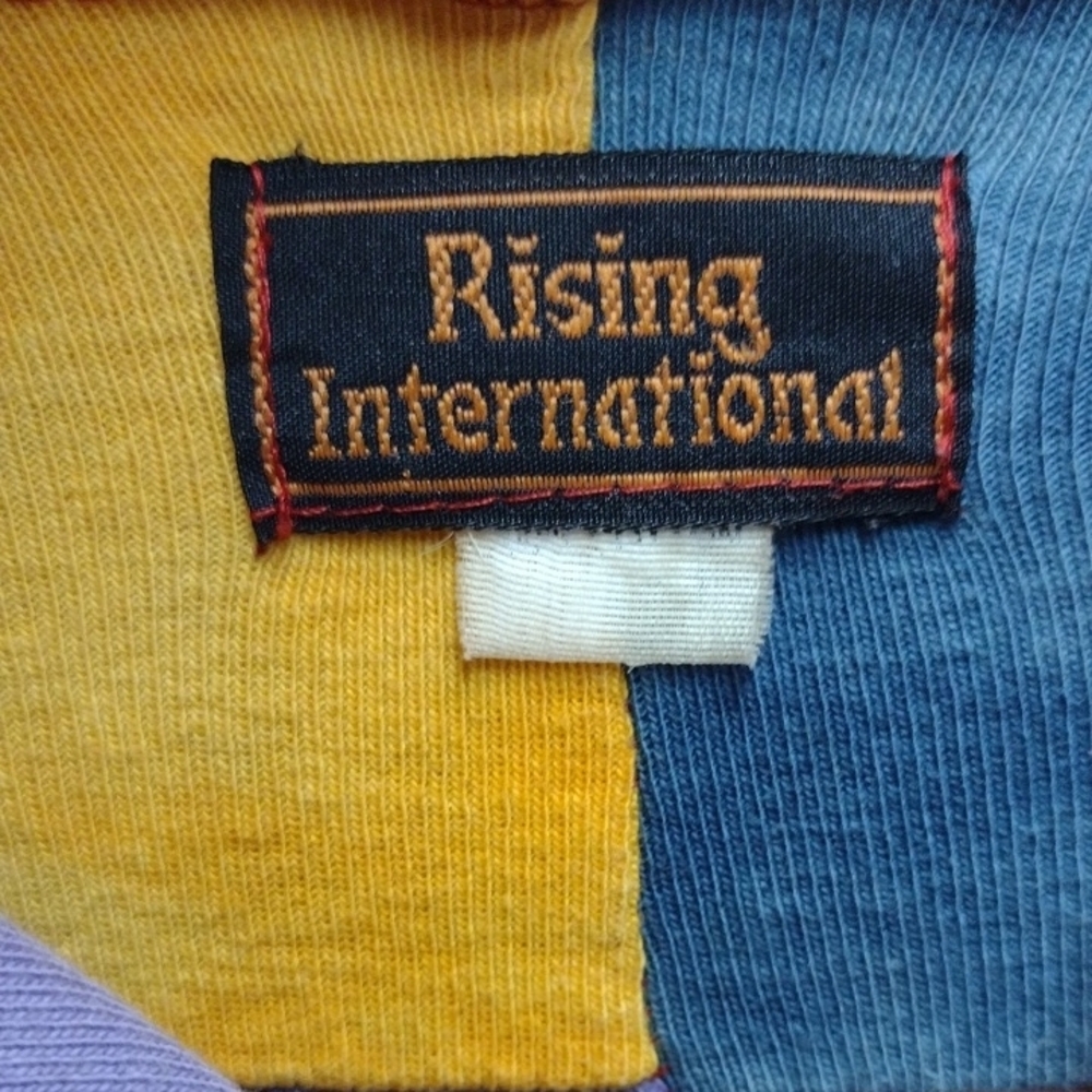 Rising International Multicolor Patchwork Hoodie,… - image 2